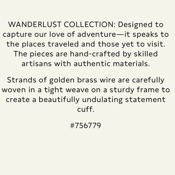 Banana Republic Maya Woven Cuff Bracelet Aureus + Argent - Picture 3 of 6